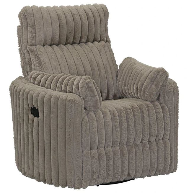 Albany Industries Avenida Mondo Cocoa Manual Swivel Recliner-0
