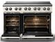 Viking® 5 Series 48" Pure White Pro Style Induction Range with Polished Chrome Trim-1