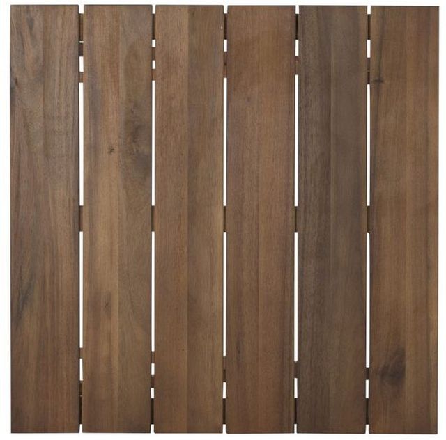 Linon Nantucket 3-Piece Brown Wooden Outdoor Bistro Set-3