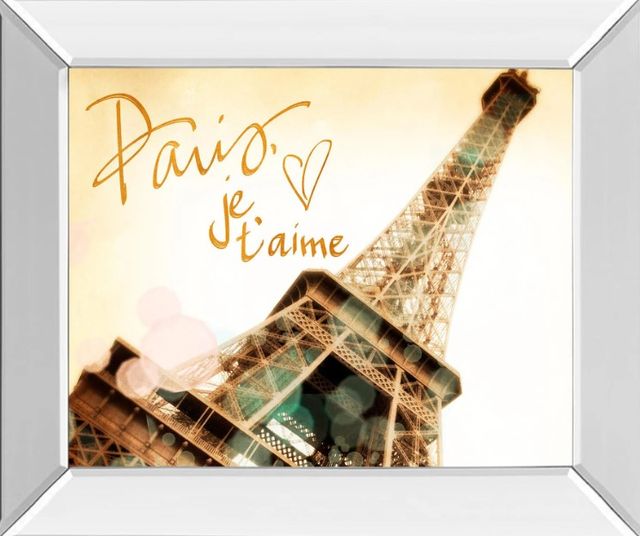Classy Art Paris, J’taime by Emily Navas Mirror Framed Wall Art-0