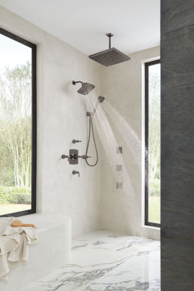 Brizo Kintsu® Brilliance® Black Onyx Sensori Thermostatic Valve Trim-3
