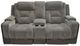 Signature Design by Ashley® Mixed Motion Shadow Power Reclining Loveseat-0