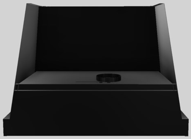 Vent-A-Hood® Designer Series 42" Black Wall Mounted Range Hood-2