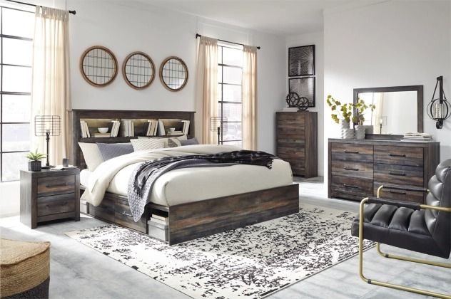 Signature Design by Ashley® Drystan 3-Piece Multi King Storage Bed Set-4