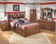 Signature Design by Ashley® Barchan 2-Piece Medium Brown Twin Bookcase Storage Bed Set-3