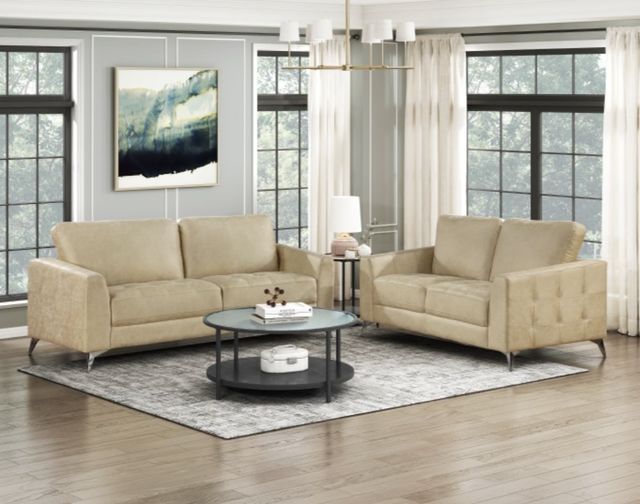 Homelegance® Cazon Sand Loveseat-1