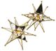 A & B Home Gold Star Candle Holder-0
