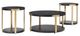 Signature Design by Ashley® Shylore 3-Piece Black Occasional Table Set with Brass Accents-2