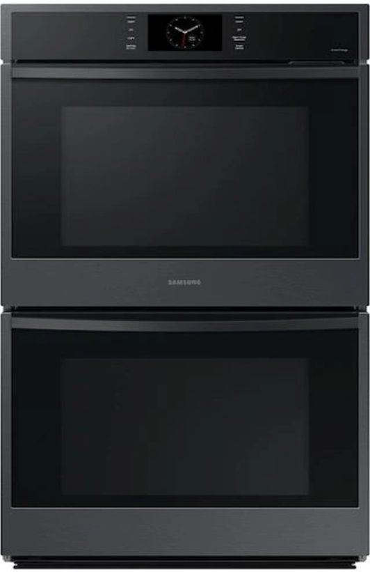 Samsung 30" Matte Black Double Electric Wall Oven-0
