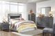 Signature Design by Ashley® Lodanna 3-Piece Gray Full Upholstered Panel Headboard Bed Set-4