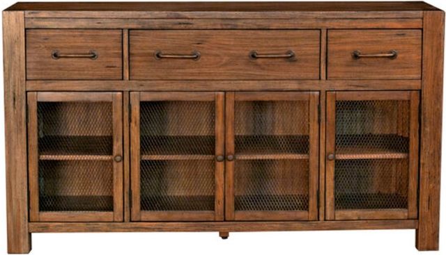 A-America® Anacortes Salvage Mahogany Server-1