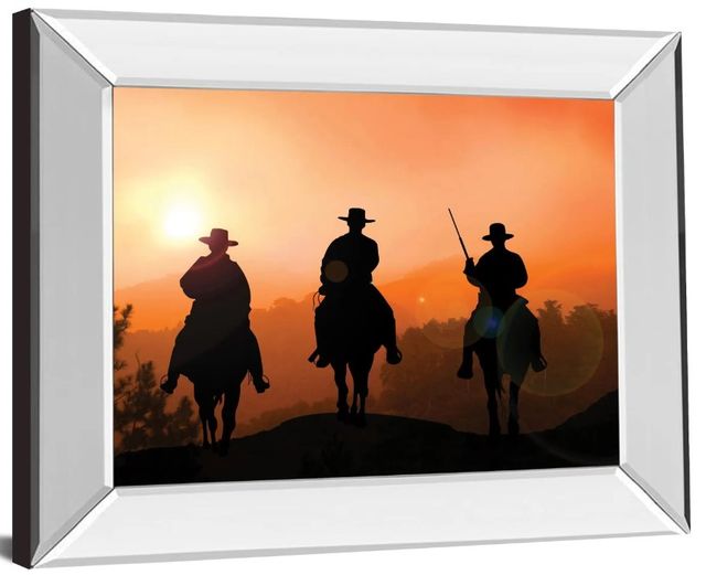 Classy Art Horse Riders by Jtanki Mirror Framed Wall Art-0