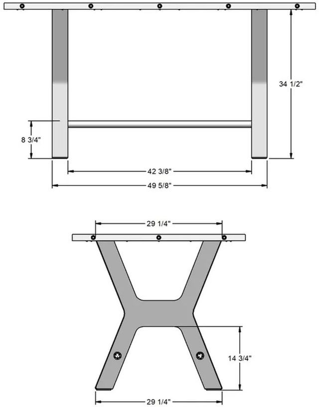 Amisco Customizable Parade 36" Solid Ash Short Counter Height Table-2