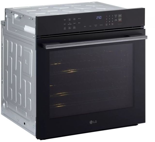LG 24" Black Single Electric Wall Oven  with True Convection and Air Fry-3