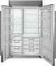 Sub-Zero® Classic Series 28.2 Cu. Ft. Stainless Steel Built In Side-by-Side Refrigerator-1