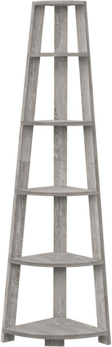 Monarch Specialties Inc. Grey Bookcase-0