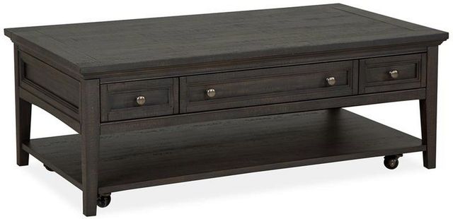 Magnussen Home® Westley Falls Graphite Cocktail Table with Casters-0