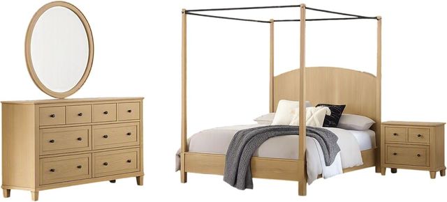 Martin Svensson Sycamore Grove 4-Piece Natural Eastern King Bedroom Set-0