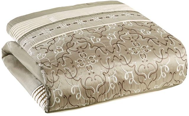 Olliix by Madison Park Essentials 24 Pieces Natural California King Jelena Room in a Bag Set-2