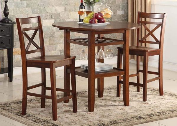 ACME Furniture Tartys Cherry Counter Height Dining Table-1