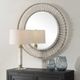 Uttermost® Denali Brushed Gold Round Mirror-2