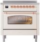 Ilve® Nostalgie II Series 36" Antique White Pro Style Induction Range-0