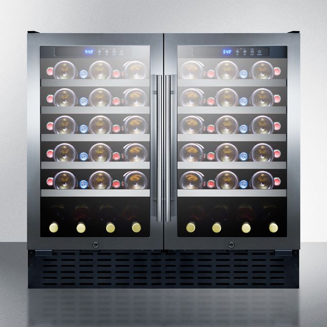 Summit® 36" Stainless Steel ADA Compliant Built-In Wine Cooler-2