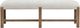 Magnussen Home® Plum Creek Elite Dove/Sierra Brown Bench with Upholstered Seat-1