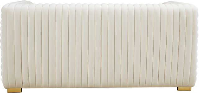 Meridian Furniture Ravish Cream Velvet Loveseat-3