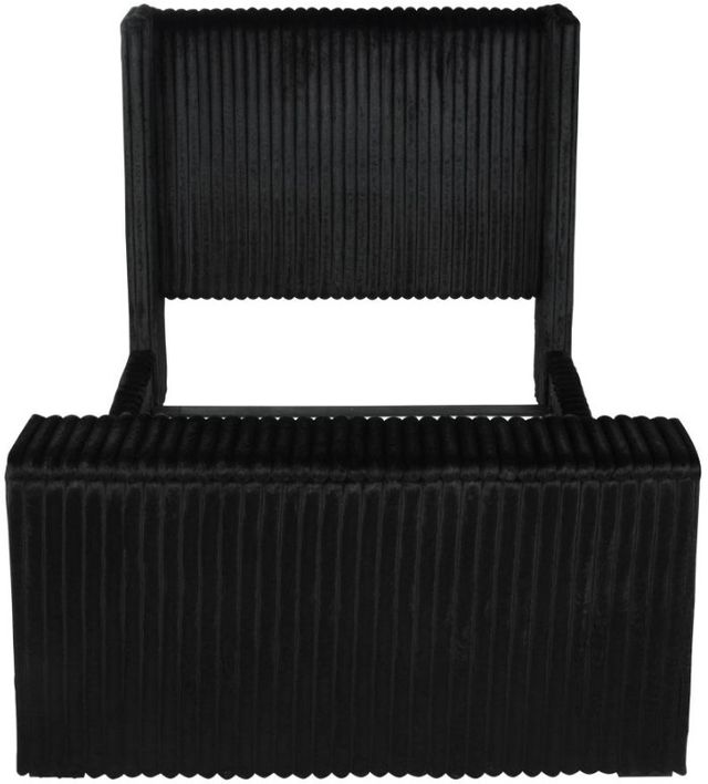 Coaster® Centergrove Black Eastern King Upholstered Wingback Sleigh Bed-3