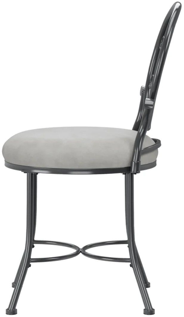 HH2 Home O'Malley Gray Vanity Stool-4