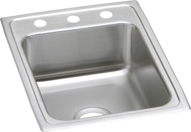 Elkay Lustertone® Classic Lustrous Satin 17" x 22" x 5-1/2" MR2-Hole Single Bowl Drop-In ADA Sink-0