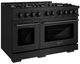 ZLINE 48" Black Stainless Steel Pro Style Gas Range-2