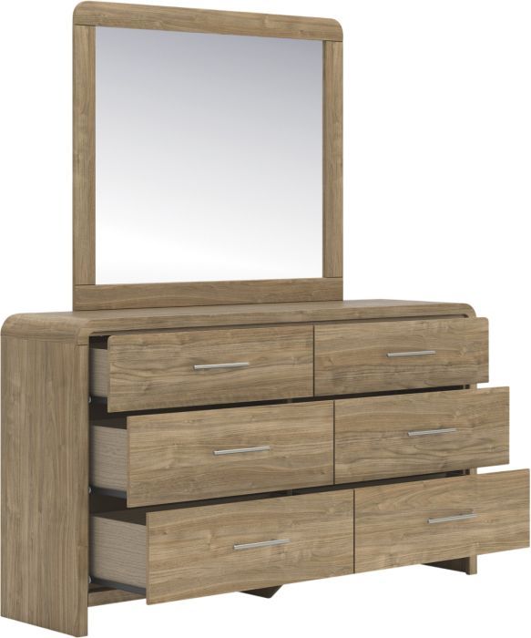 Signature Design by Ashley® Gramburg Warm Natural Brown Dresser and Mirror-3