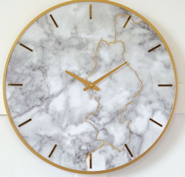 Signature Design by Ashley® Jazmin Gray/Gold Wall Clock-1