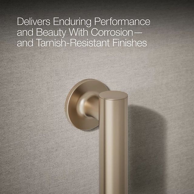 KOHLER® Purist® Vibrant Brushed Bronze 18" Grab Bar-4