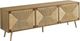 Monarch Specialties Inc. Natural Seagrass/Walnut 72" TV Stand-0