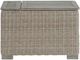 Elements International Ollie Tan Aluminum Outdoor Accent Table with Cooler Box-1