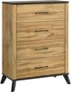 Coaster® Kaywood 5-Piece Natural Pine Twin Bedroom Set-4