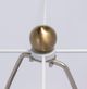 A & B Home Gold/White Table Lamp with Drum Shade and Two Tassel Accents-5