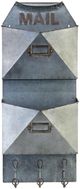 Classy Living Industrial Mail and Key Holder Wall Decor-0