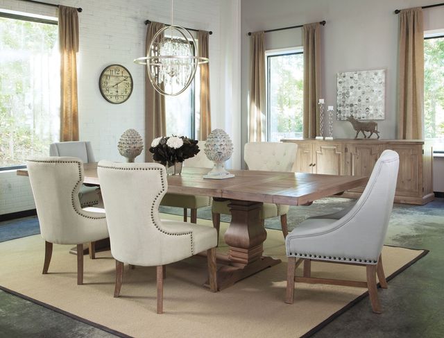 Coaster® Baney Beige Tufted Back Dining Chair-3