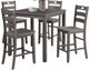 American Wholesale Furniture Amherst 5-Piece Gray Counter Height Dining Set-0