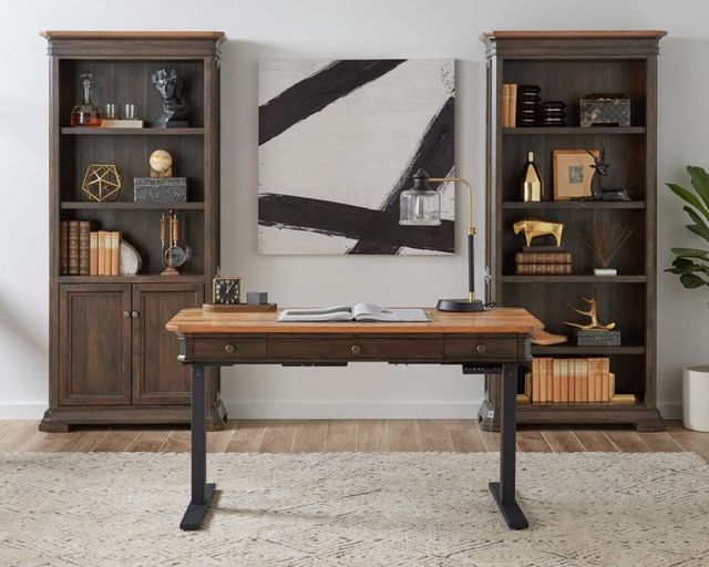 Martin Furniture Sonoma Dark Roast Bookcase with Doors-1