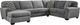 Benchcraft® Birkdale Court 3-Piece Gray Left-Arm Facing Sectional and Chaise-0
