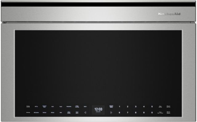 KitchenAid® 1.1 Cu. Ft.  PrintShield Stainless Built-In More-in-One Convection Microwave with Air Fry Mode-0