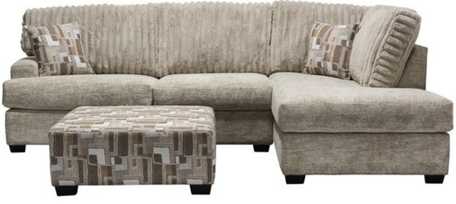 American Wholesale Furniture Galactic 2-Piece Parchment Right-Arm Facing Sectional and Chaise-0