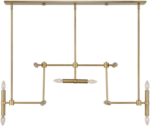 Uttermost® Cadre Antique Brass 14-Light Pendant-0
