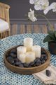 A & B Home Black Polished Pebble-5