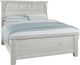 Vaughan-Bassett Sawmill Saddle Alabaster Two Tone King Louver Bed-0